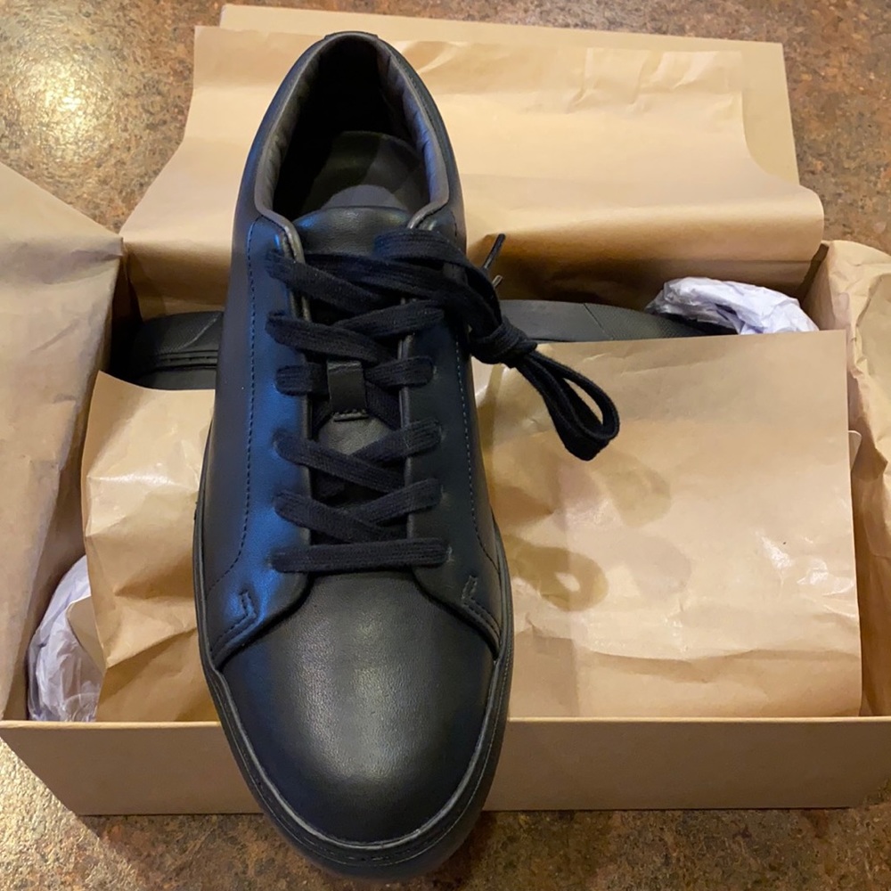 Brand new J. Crew court sneakers in leather